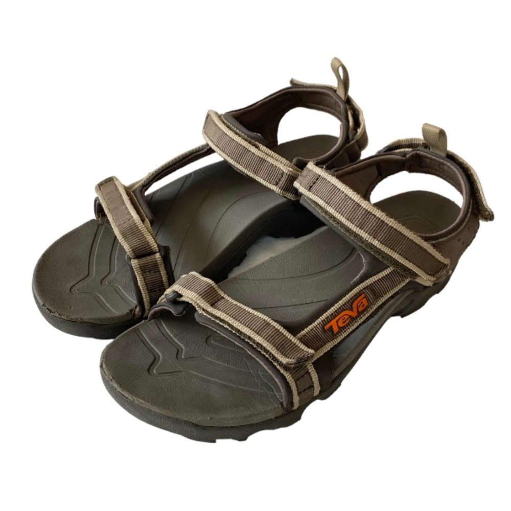Teva Tanza Sandals Brown Waterproof Brown Sandals Open Toe (Fits Woman’s 6.5)